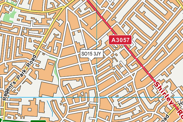 SO15 3JY map - OS VectorMap District (Ordnance Survey)