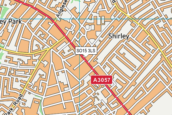 SO15 3LS map - OS VectorMap District (Ordnance Survey)