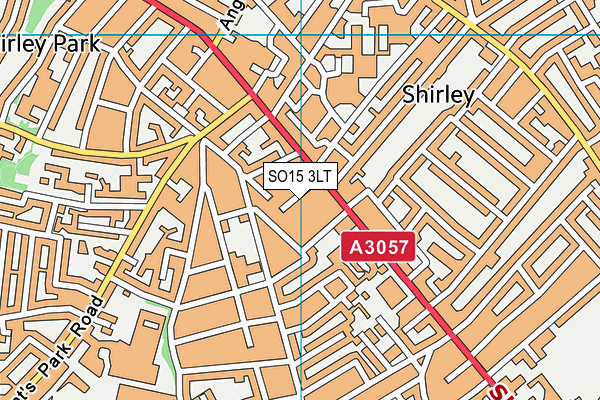 SO15 3LT map - OS VectorMap District (Ordnance Survey)