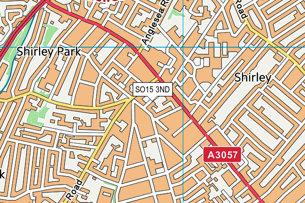 SO15 3ND map - OS VectorMap District (Ordnance Survey)