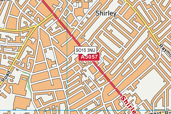 SO15 3NU map - OS VectorMap District (Ordnance Survey)