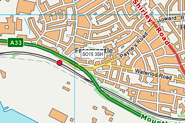 SO15 3SH map - OS VectorMap District (Ordnance Survey)