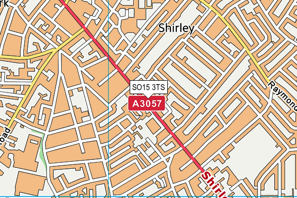 SO15 3TS map - OS VectorMap District (Ordnance Survey)