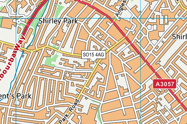 SO15 4AG map - OS VectorMap District (Ordnance Survey)