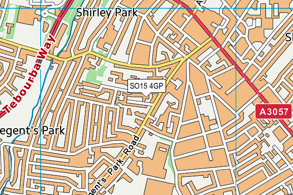 SO15 4GP map - OS VectorMap District (Ordnance Survey)
