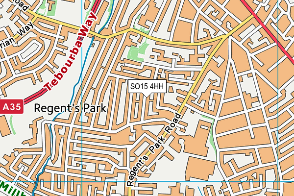 SO15 4HH map - OS VectorMap District (Ordnance Survey)