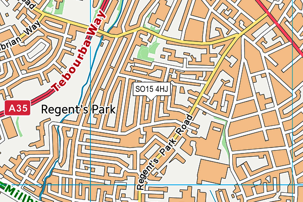 SO15 4HJ map - OS VectorMap District (Ordnance Survey)