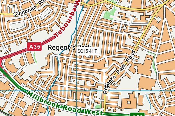 SO15 4HT map - OS VectorMap District (Ordnance Survey)