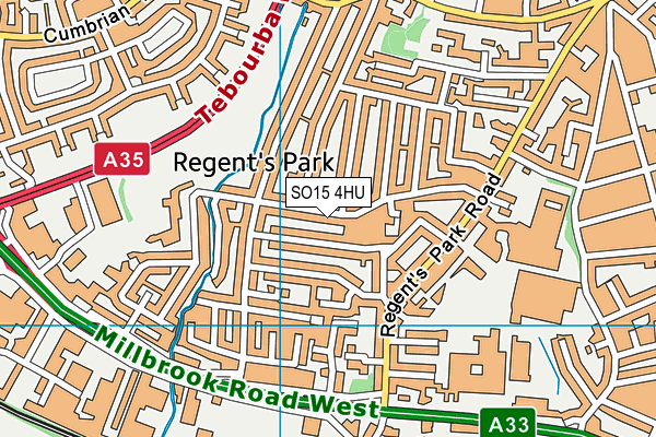 SO15 4HU map - OS VectorMap District (Ordnance Survey)