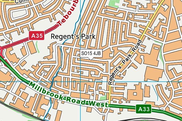 SO15 4JB map - OS VectorMap District (Ordnance Survey)