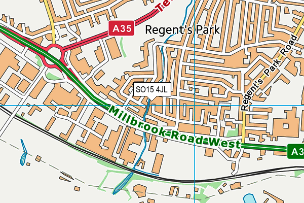 SO15 4JL map - OS VectorMap District (Ordnance Survey)