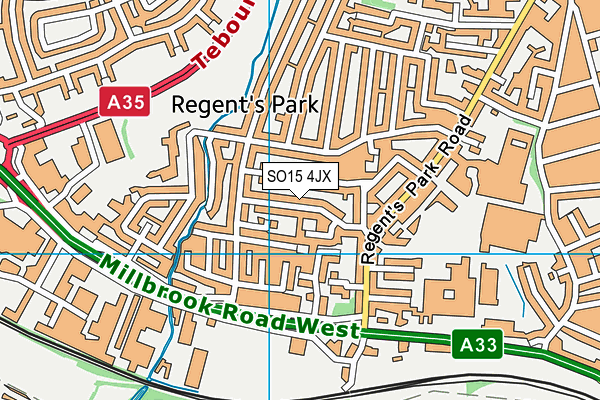 SO15 4JX map - OS VectorMap District (Ordnance Survey)