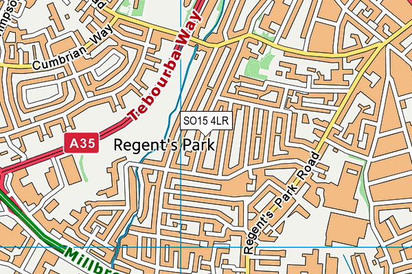 SO15 4LR map - OS VectorMap District (Ordnance Survey)