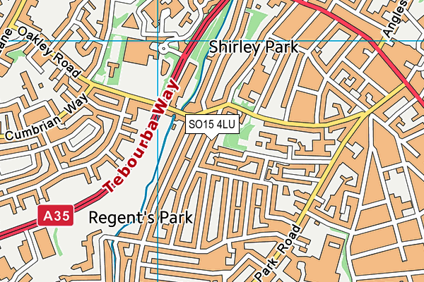 SO15 4LU map - OS VectorMap District (Ordnance Survey)