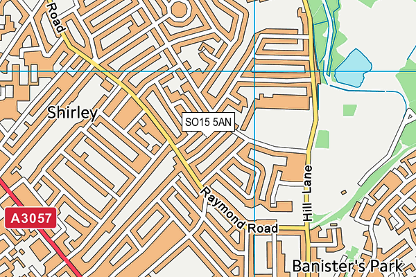 SO15 5AN map - OS VectorMap District (Ordnance Survey)