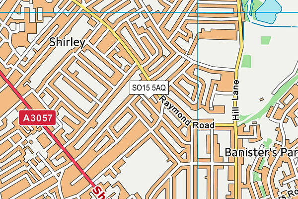 SO15 5AQ map - OS VectorMap District (Ordnance Survey)