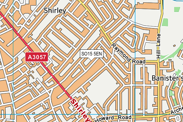 SO15 5EN map - OS VectorMap District (Ordnance Survey)