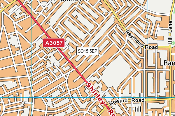 SO15 5EP map - OS VectorMap District (Ordnance Survey)