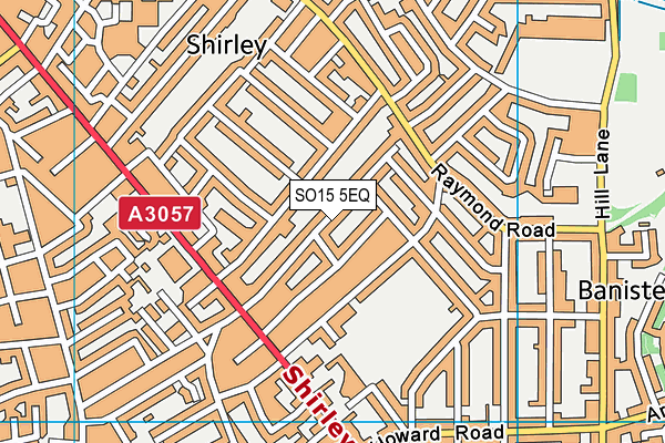 SO15 5EQ map - OS VectorMap District (Ordnance Survey)