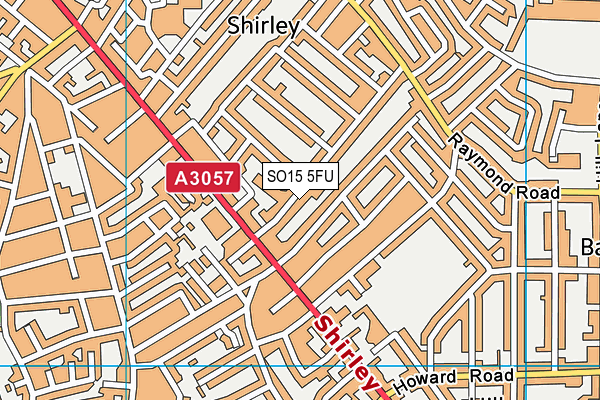 SO15 5FU map - OS VectorMap District (Ordnance Survey)