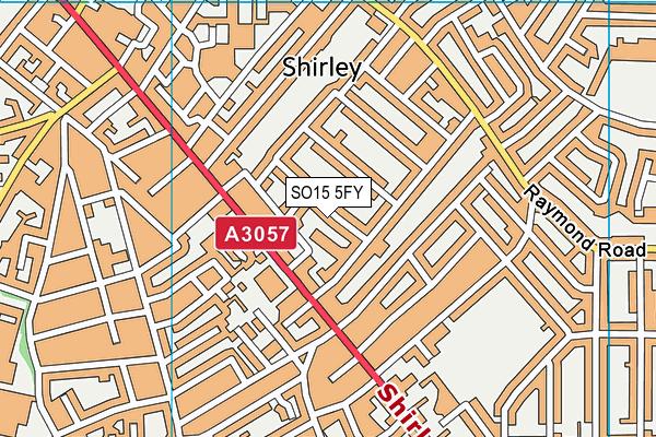 SO15 5FY map - OS VectorMap District (Ordnance Survey)