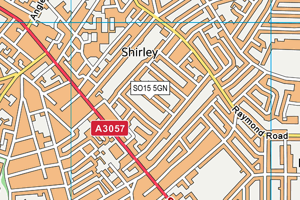 SO15 5GN map - OS VectorMap District (Ordnance Survey)