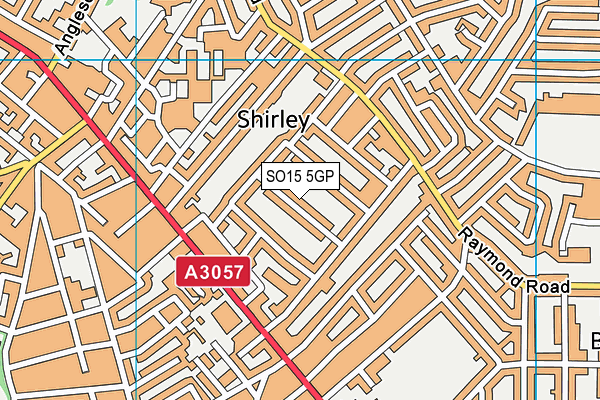 SO15 5GP map - OS VectorMap District (Ordnance Survey)