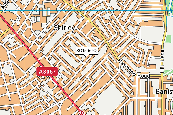 SO15 5GQ map - OS VectorMap District (Ordnance Survey)