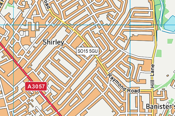 SO15 5GU map - OS VectorMap District (Ordnance Survey)