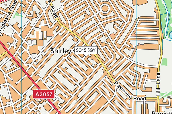 SO15 5GY map - OS VectorMap District (Ordnance Survey)