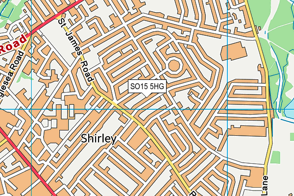SO15 5HG map - OS VectorMap District (Ordnance Survey)