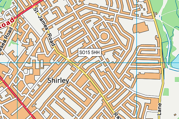 SO15 5HH map - OS VectorMap District (Ordnance Survey)