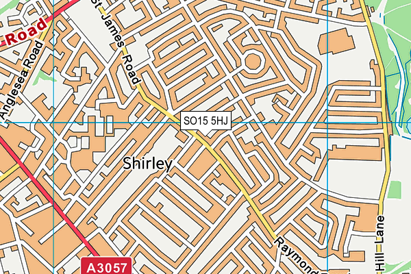 SO15 5HJ map - OS VectorMap District (Ordnance Survey)