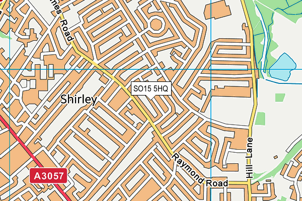 SO15 5HQ map - OS VectorMap District (Ordnance Survey)