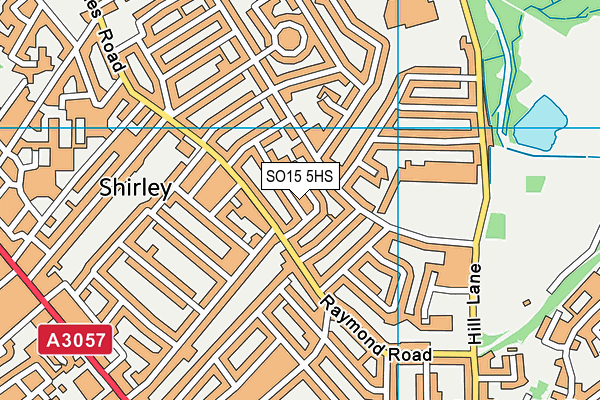 SO15 5HS map - OS VectorMap District (Ordnance Survey)