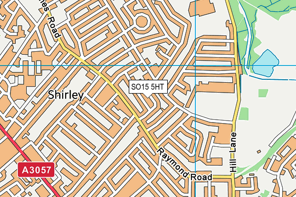 SO15 5HT map - OS VectorMap District (Ordnance Survey)