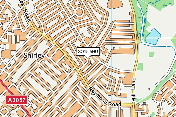 SO15 5HU map - OS VectorMap District (Ordnance Survey)