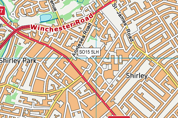 Wordsworth Primary School map (SO15 5LH) - OS VectorMap District (Ordnance Survey)