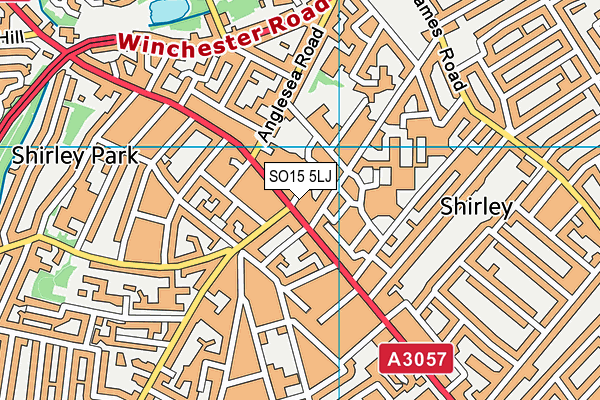 SO15 5LJ map - OS VectorMap District (Ordnance Survey)