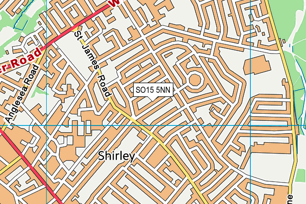 SO15 5NN map - OS VectorMap District (Ordnance Survey)