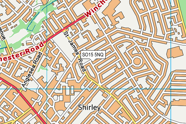 SO15 5NQ map - OS VectorMap District (Ordnance Survey)