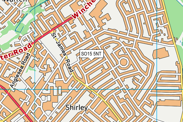 SO15 5NT map - OS VectorMap District (Ordnance Survey)