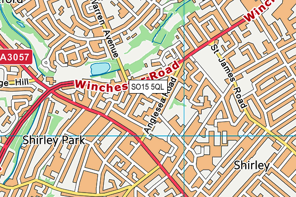 SO15 5QL map - OS VectorMap District (Ordnance Survey)