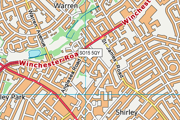 SO15 5QY map - OS VectorMap District (Ordnance Survey)