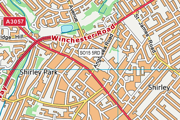 SO15 5RD map - OS VectorMap District (Ordnance Survey)