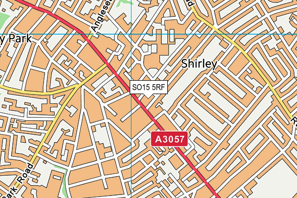 SO15 5RF map - OS VectorMap District (Ordnance Survey)