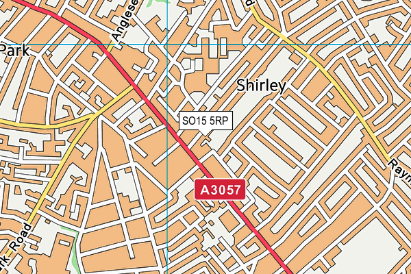 SO15 5RP map - OS VectorMap District (Ordnance Survey)