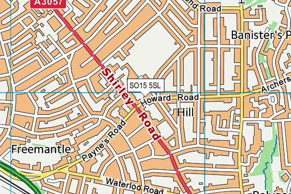 SO15 5SL map - OS VectorMap District (Ordnance Survey)