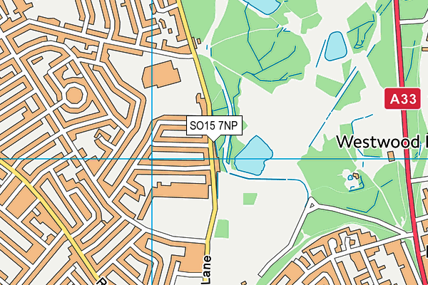 SO15 7NP map - OS VectorMap District (Ordnance Survey)