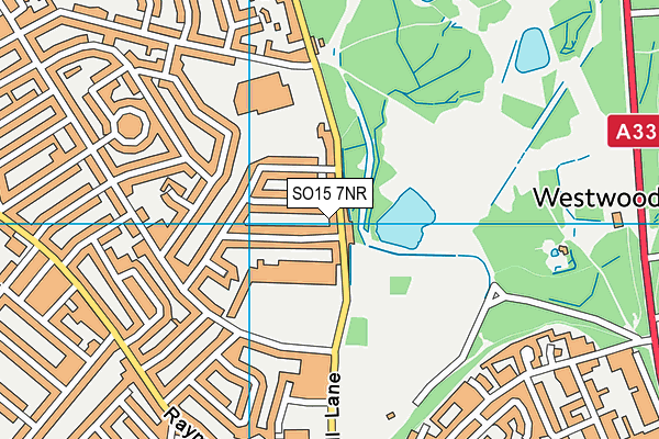 SO15 7NR map - OS VectorMap District (Ordnance Survey)